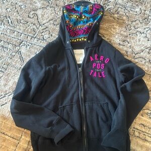 Black/multi Aeropostale hoodie